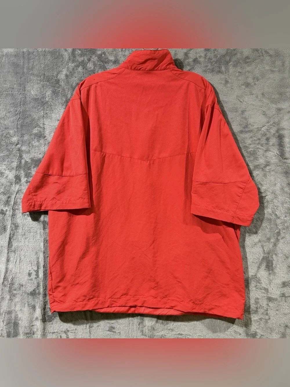 Nike Golf Windbreaker Jacket Red 1/4 Zip Embroidered [416438-607] Men’s Size XL